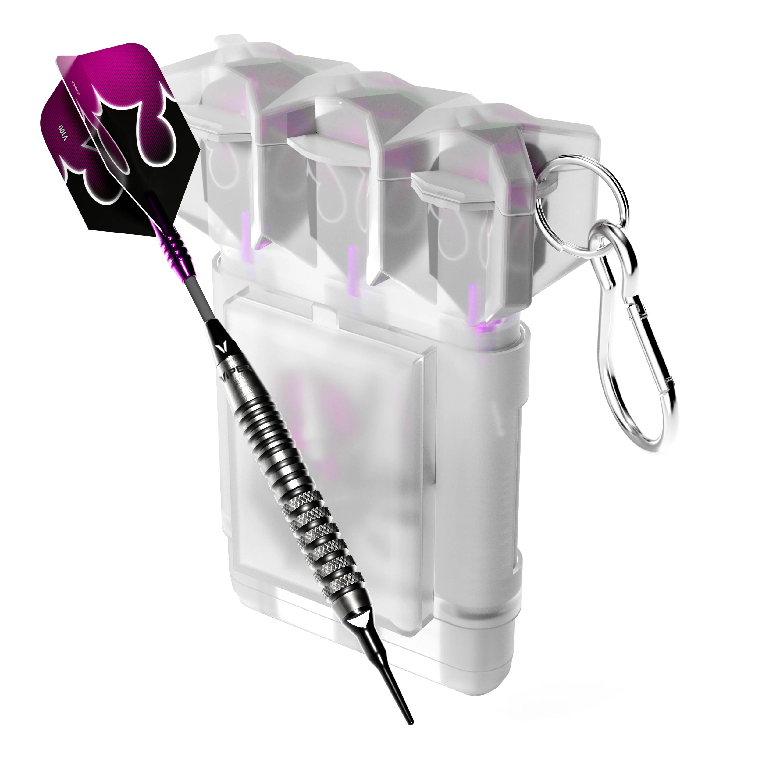 Viper Shot King Soft Tip Dart Set with Nomad Dart Case | 80% Tungsten | Purple | 20 Grams - Image 3