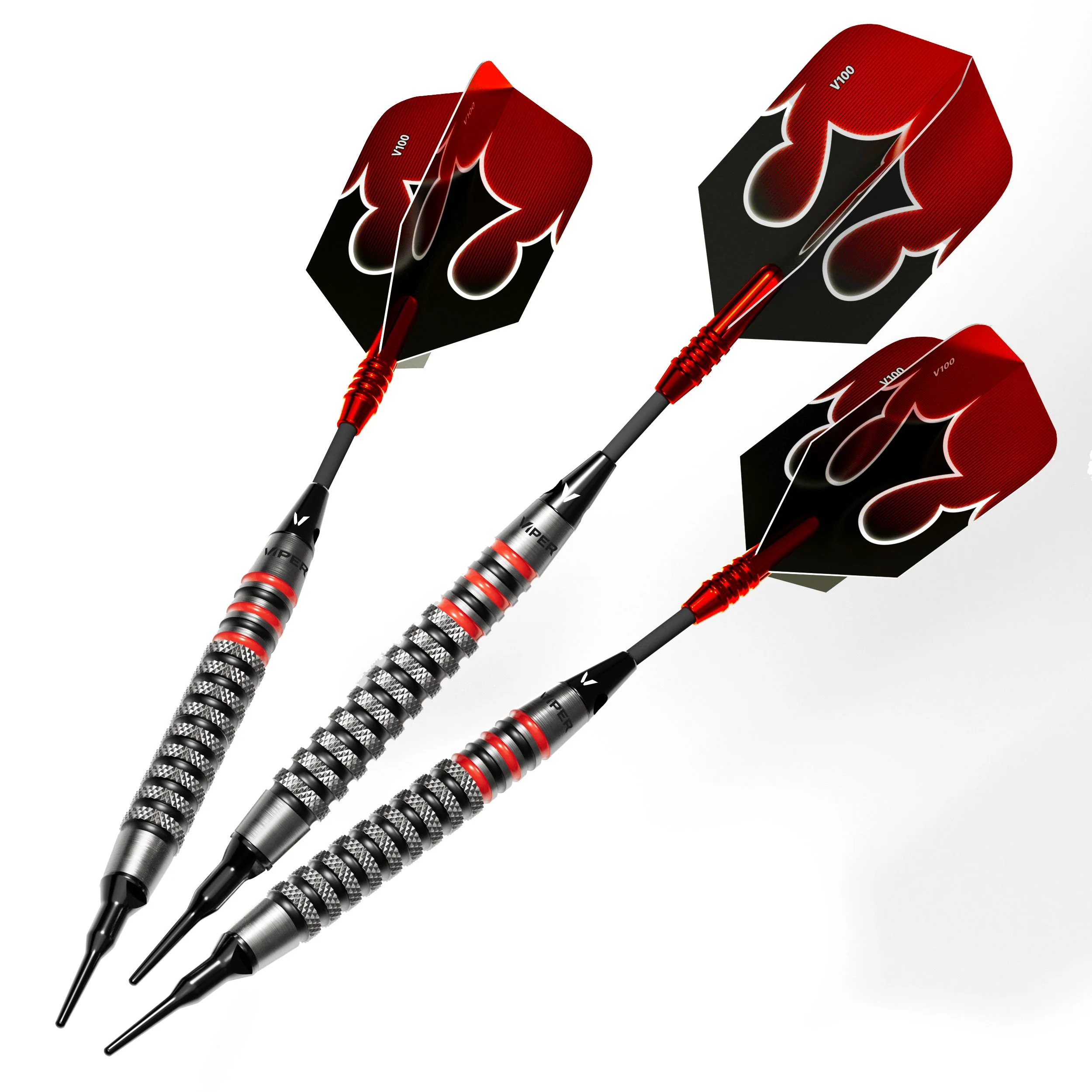 Viper Shot King Soft Tip Dart Set with Nomad Dart Case | 80% Tungsten | Red | 20 Grams - Image 2