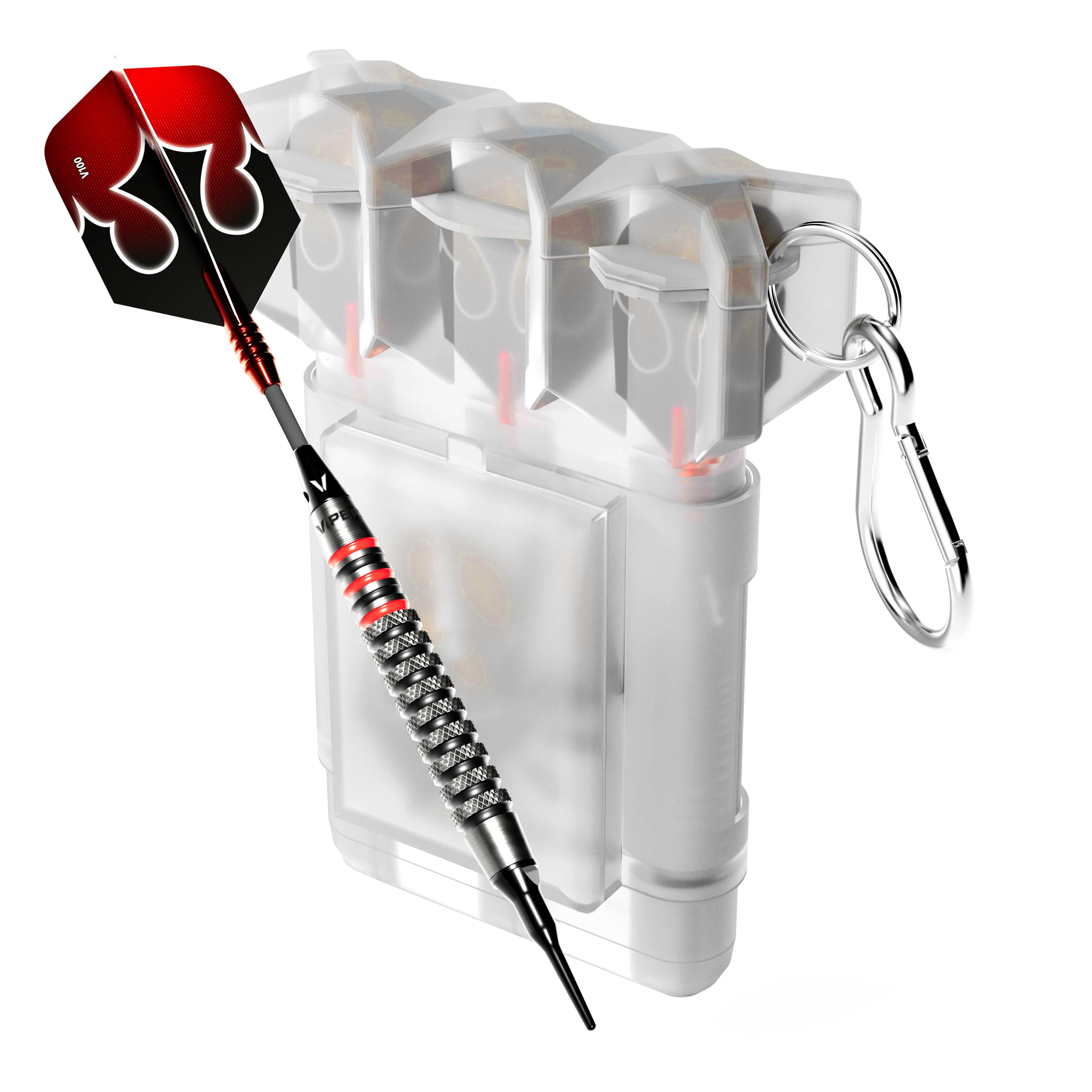 Viper Shot King Soft Tip Dart Set with Nomad Dart Case | 80% Tungsten | Red | 20 Grams - Image 3