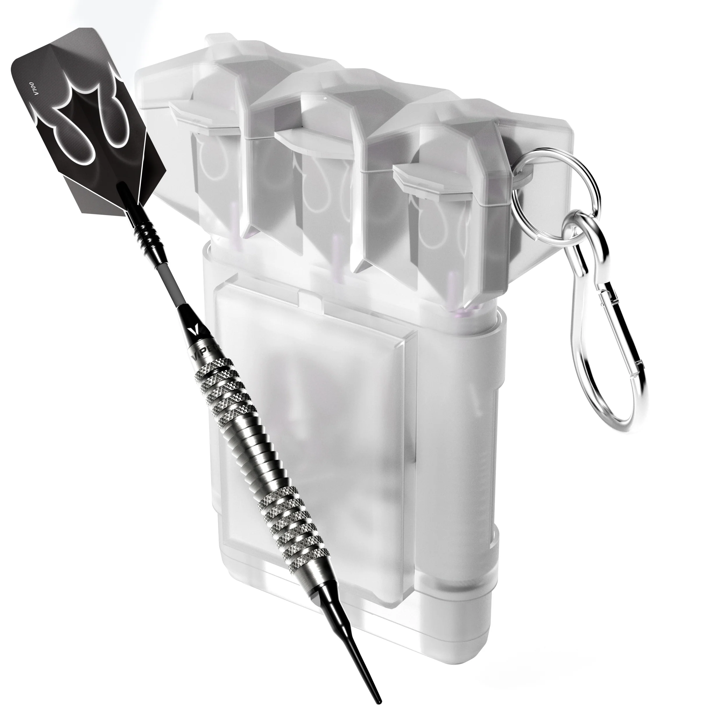 Viper Shot King Soft Tip Dart Set with Nomad Dart Case | 80% Tungsten | Silver | 20 Grams - Image 3