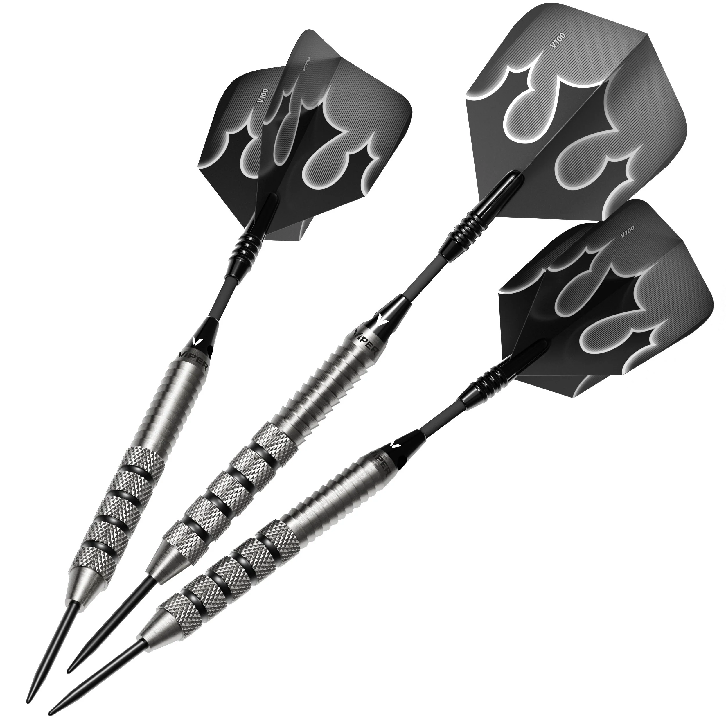 Viper Shot King Steel Tip Dart Set with Nomad Dart Case | 80% Tungsten | Black | 23 Grams - Image 2