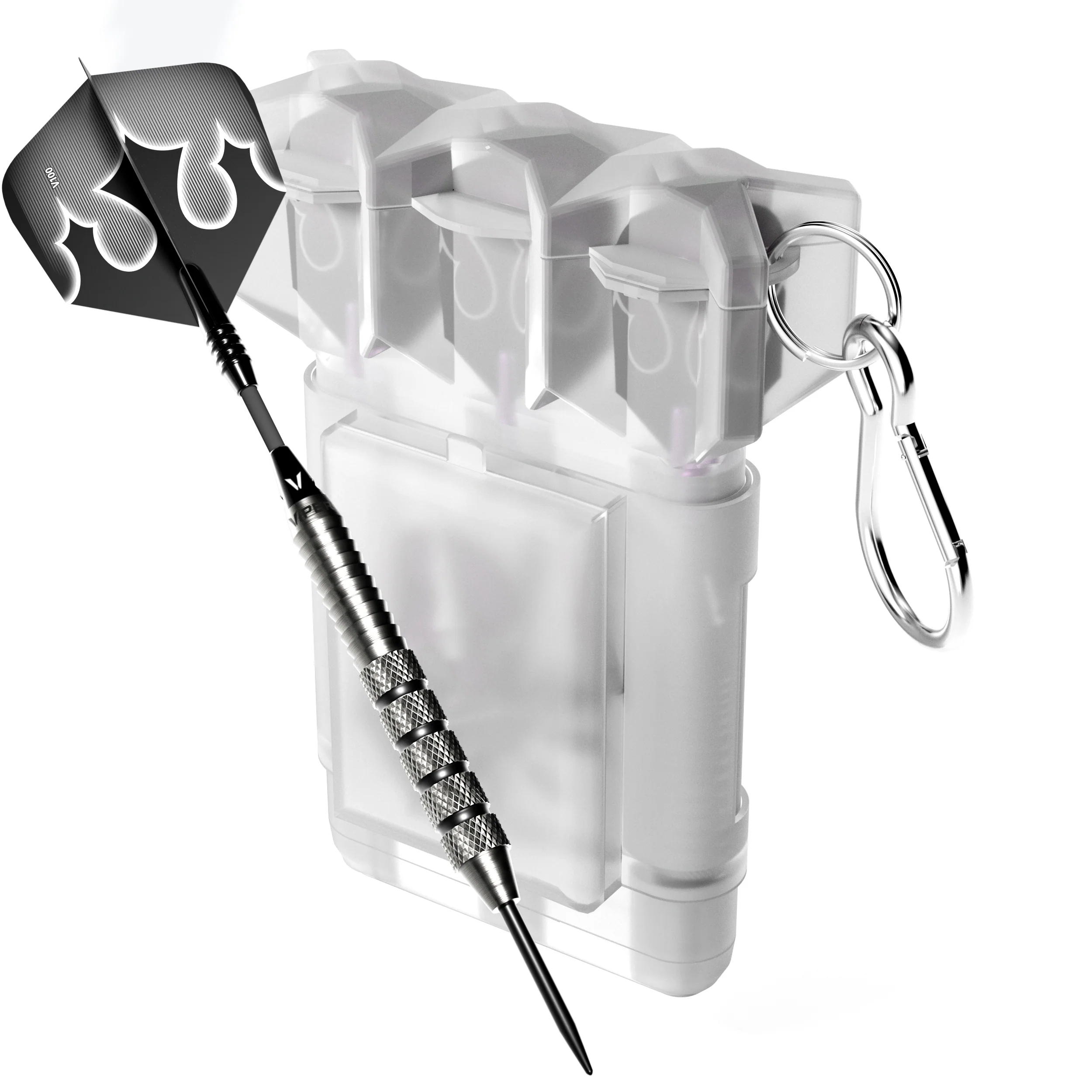 Viper Shot King Steel Tip Dart Set with Nomad Dart Case | 80% Tungsten | Black | 23 Grams - Image 3