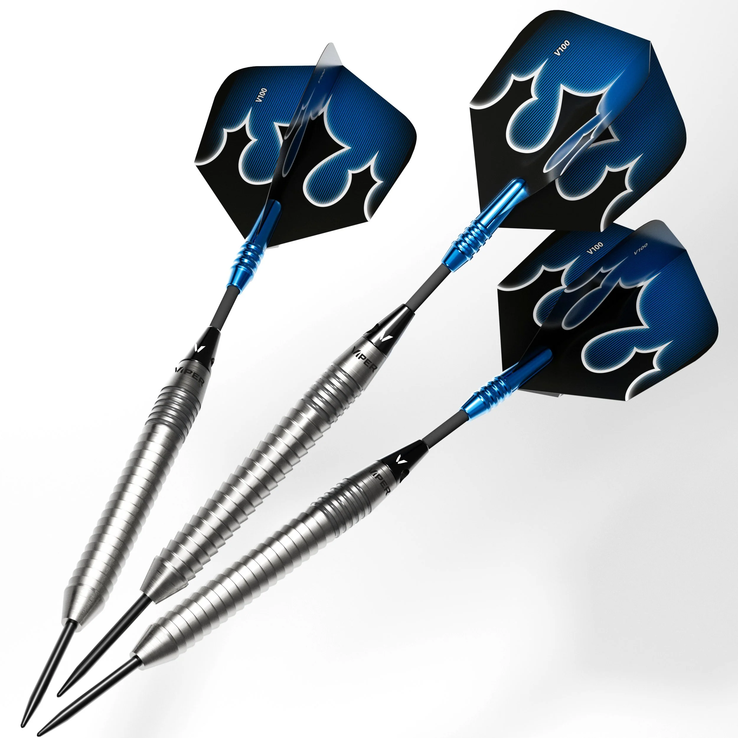 Viper Shot King Steel Tip Dart Set with Nomad Dart Case | 80% Tungsten | Blue | 24 Grams - Image 2