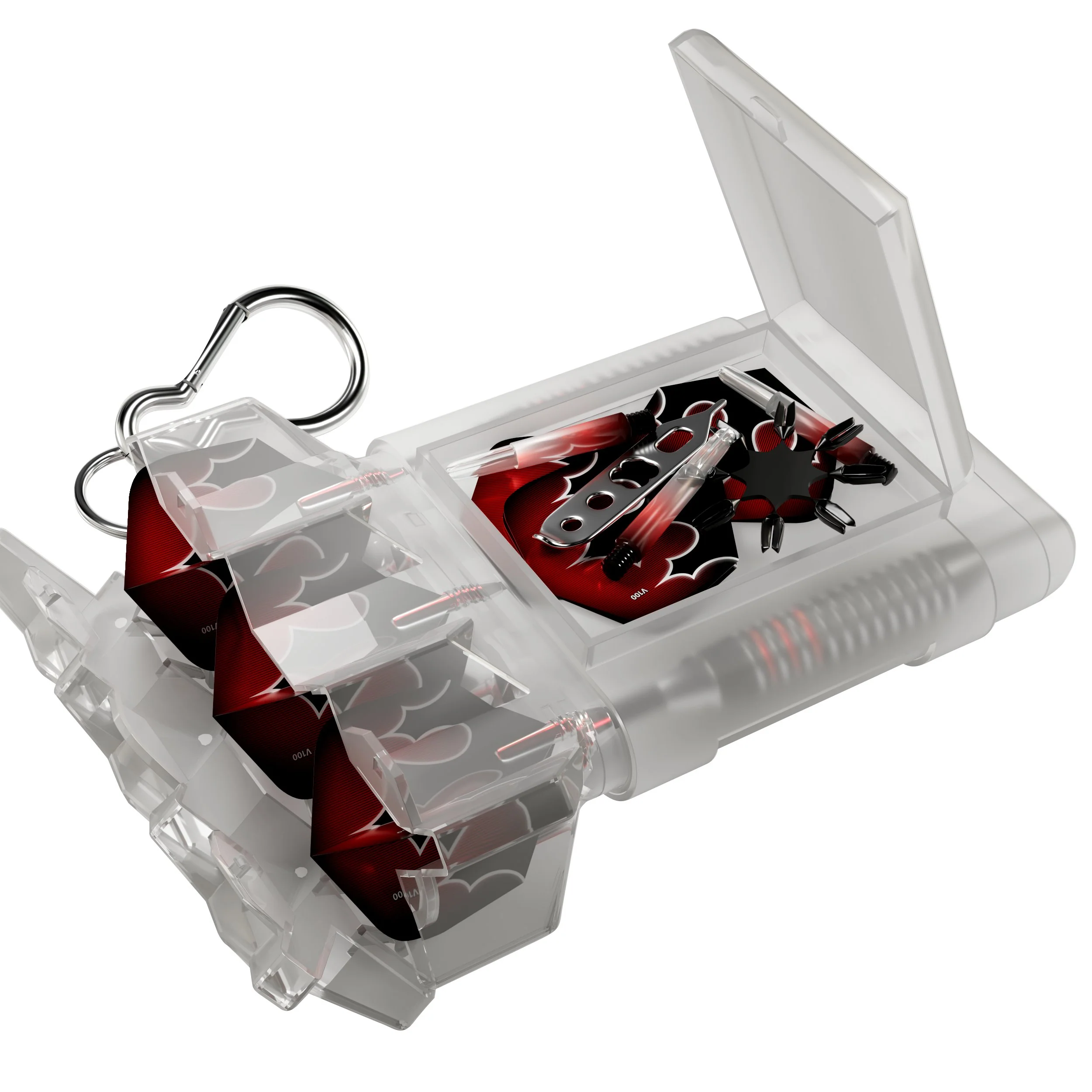 Viper Shot King Steel Tip Dart Set with Nomad Dart Case | 80% Tungsten | Red | 22 Grams - Image 4