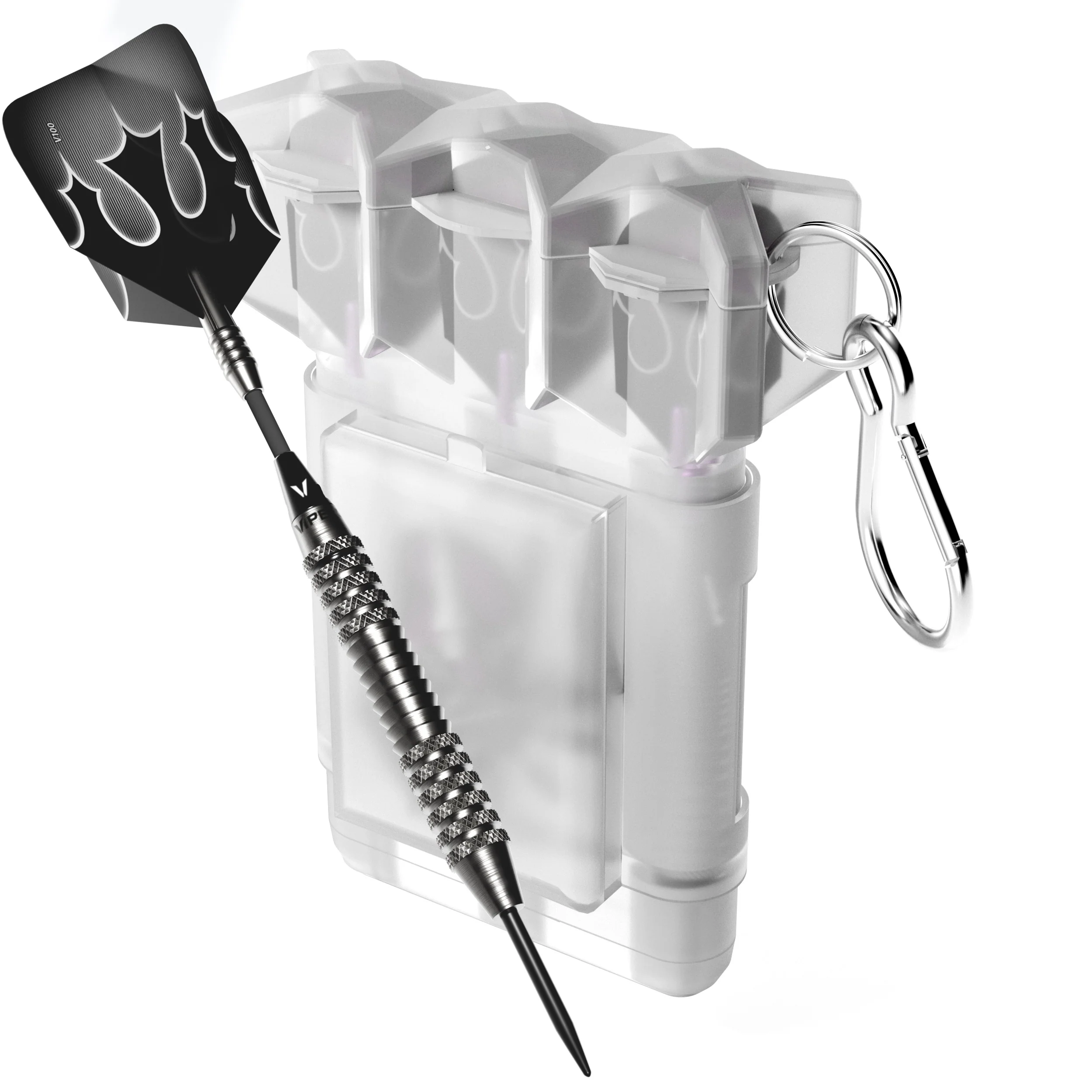 Viper Shot King Steel Tip Dart Set with Nomad Dart Case | 80% Tungsten | Silver | 25 Grams - Image 3