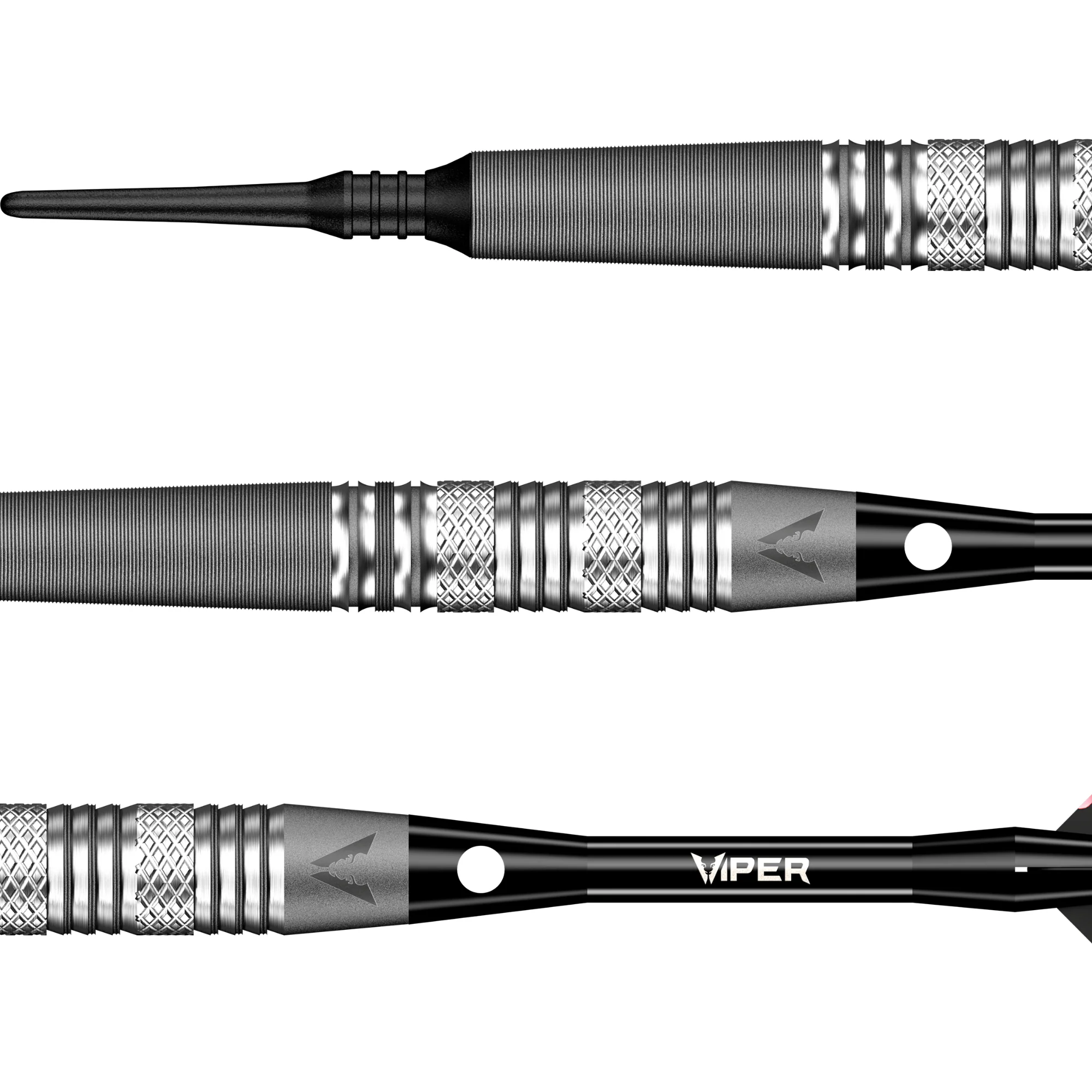 Viper Sinister Tungsten Soft Tip Dart Set - Double Knurl - Image 3