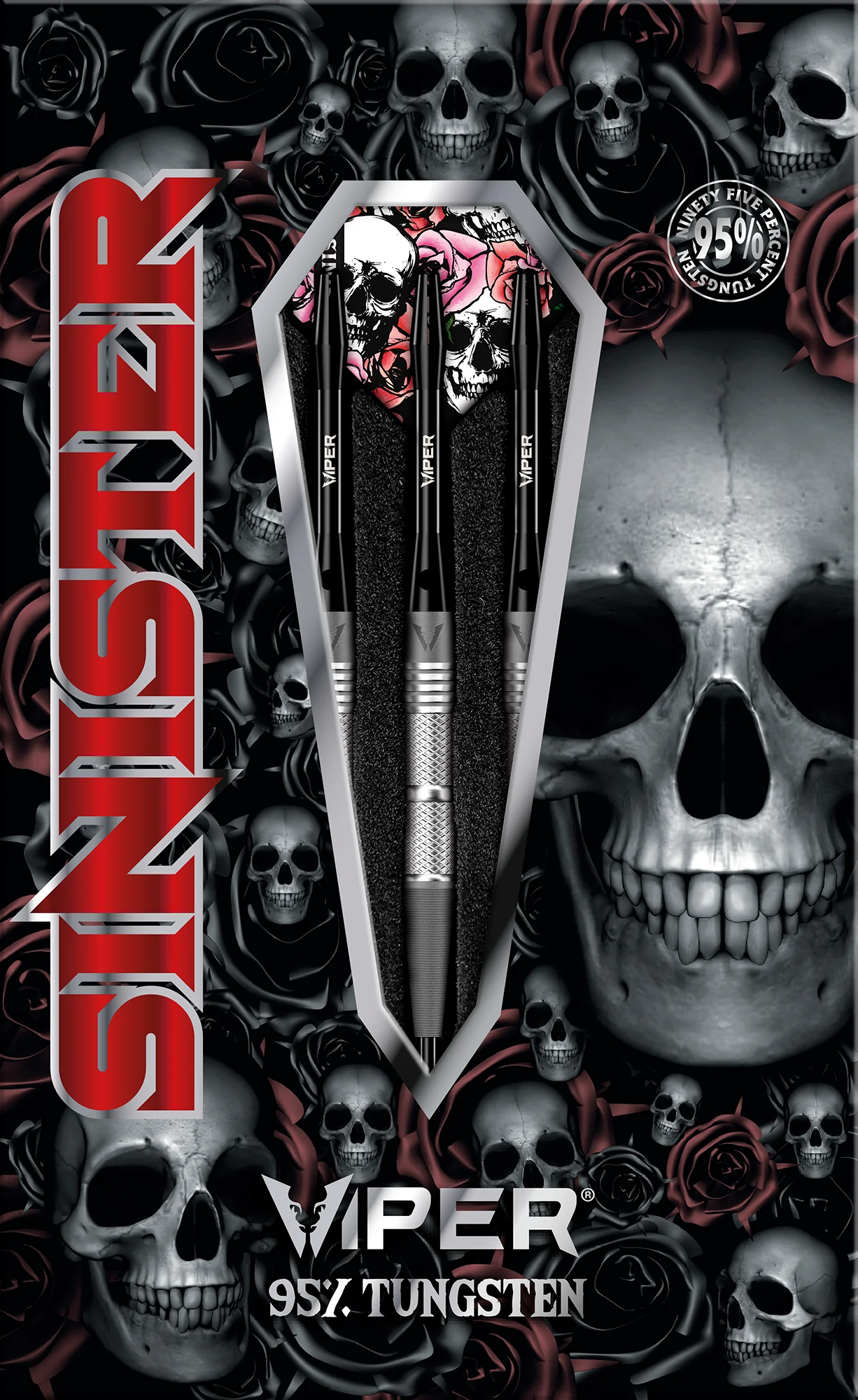 Viper Sinister Tungsten Steel Tip Dart Set - Double Knurl - Image 5