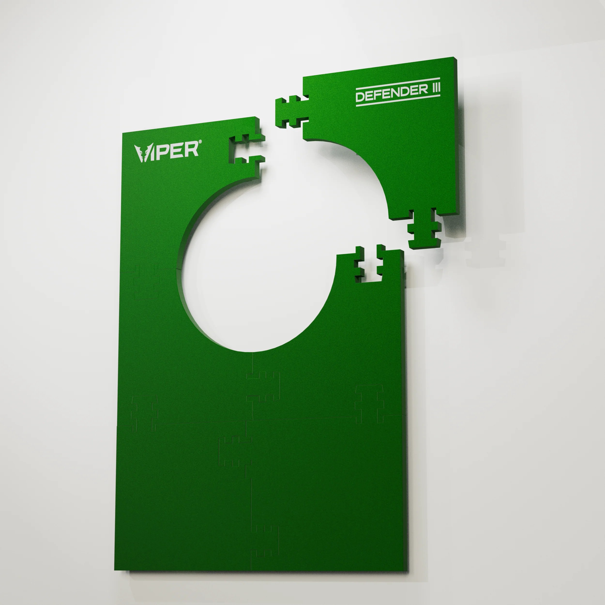 Viper Wall Defender III Dartboard Surround Green - Image 18