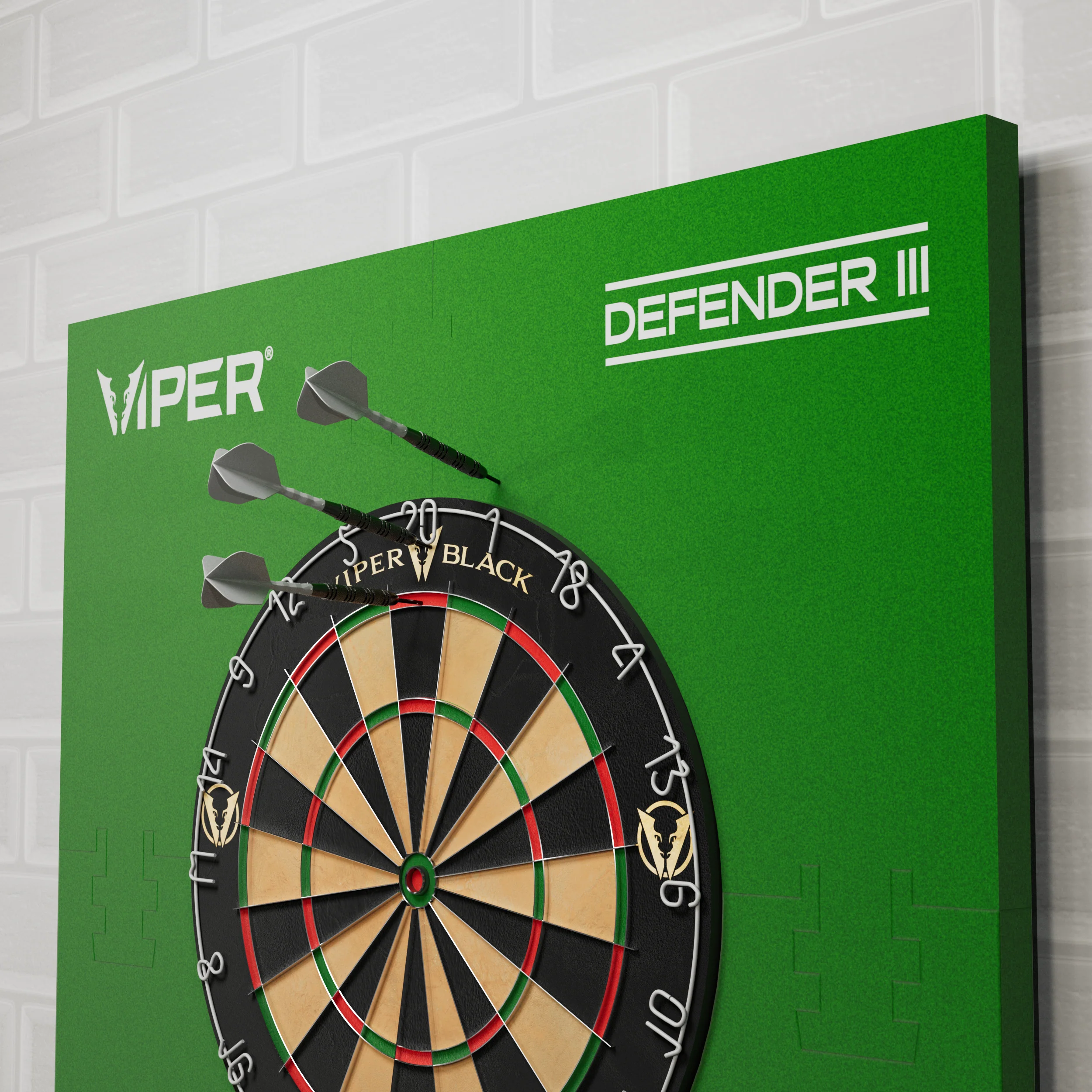 Viper Wall Defender III Dartboard Surround Green - Image 19
