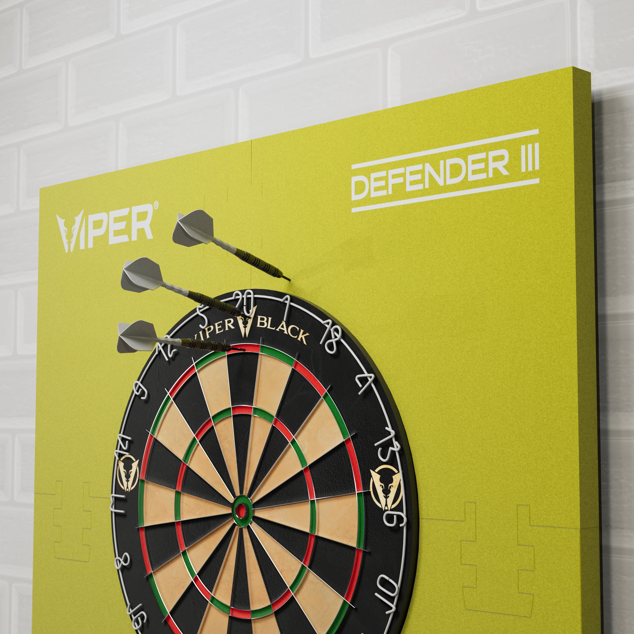 Viper Wall Defender III Dartboard Surround Yellow - Image 19